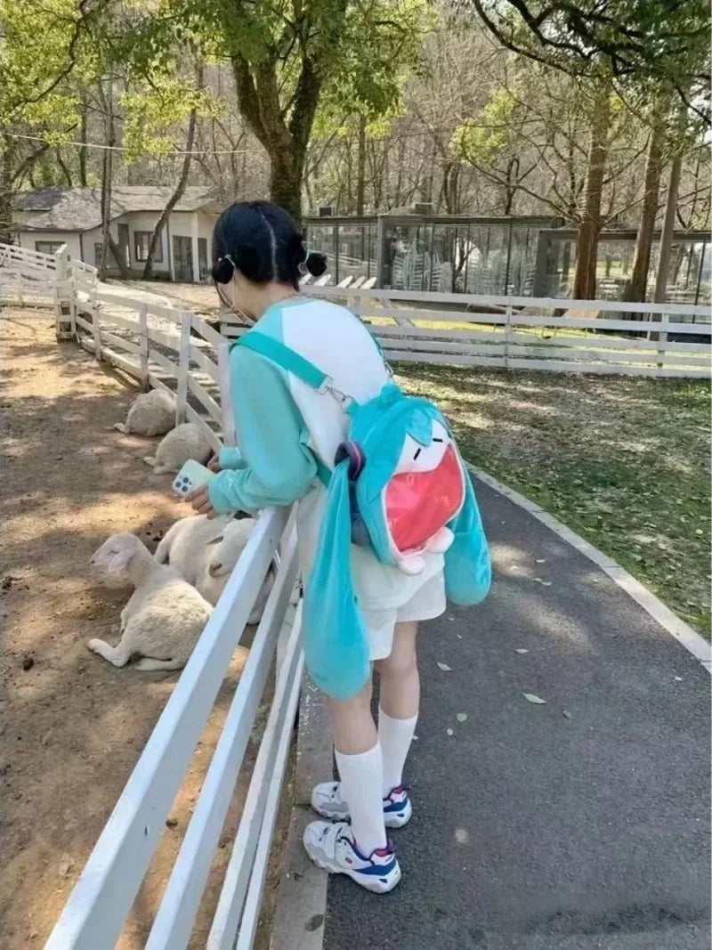 Cute Anime Girl Plush backpack