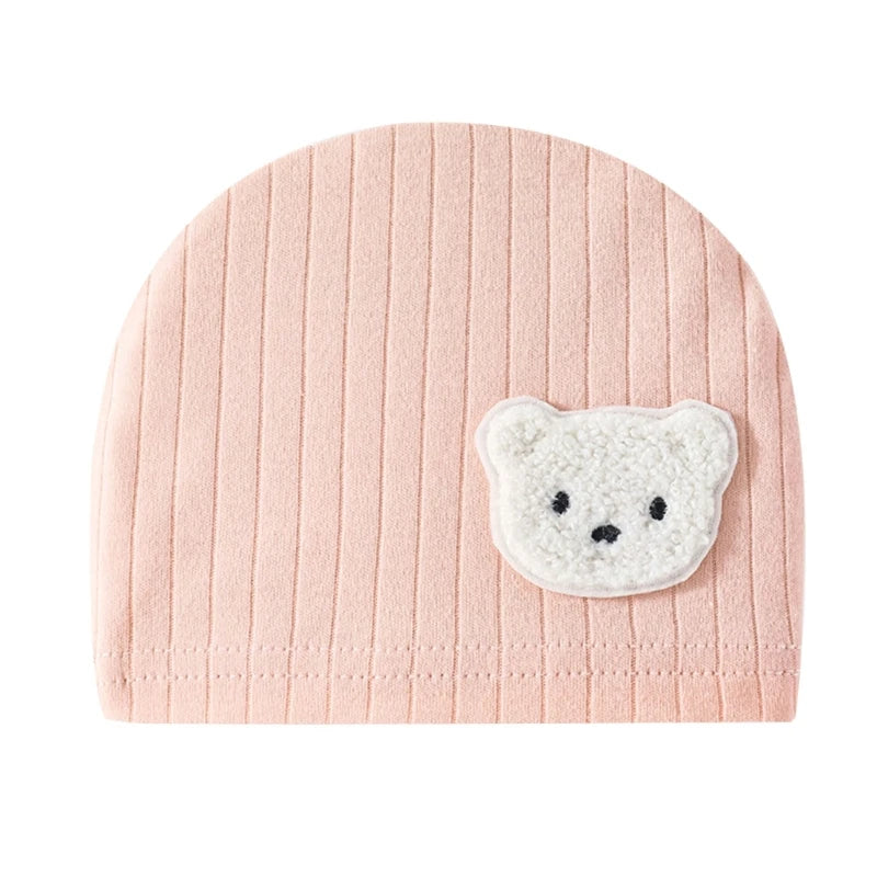 Infant Beanies Caps Cartoon Bear