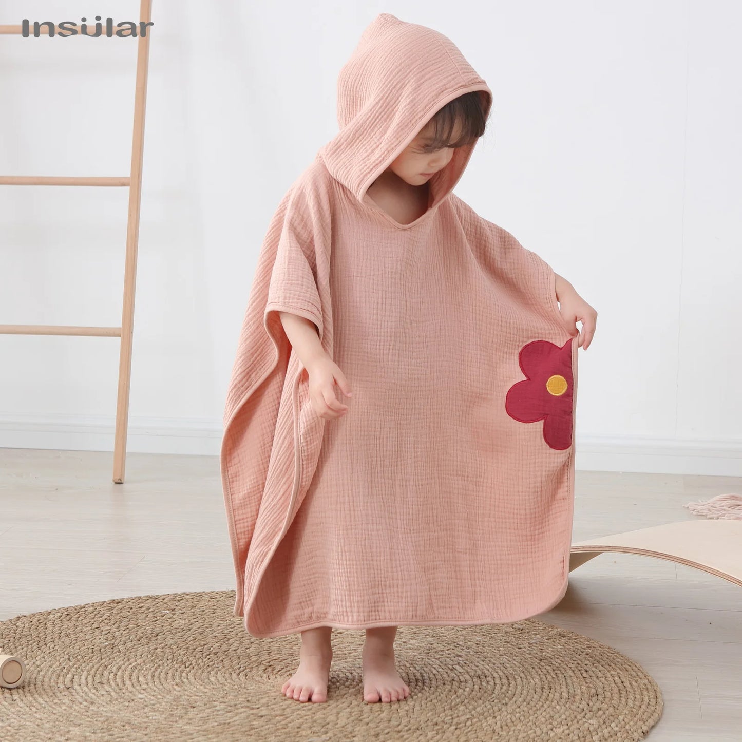 Muslin Baby Hooded Poncho Towel