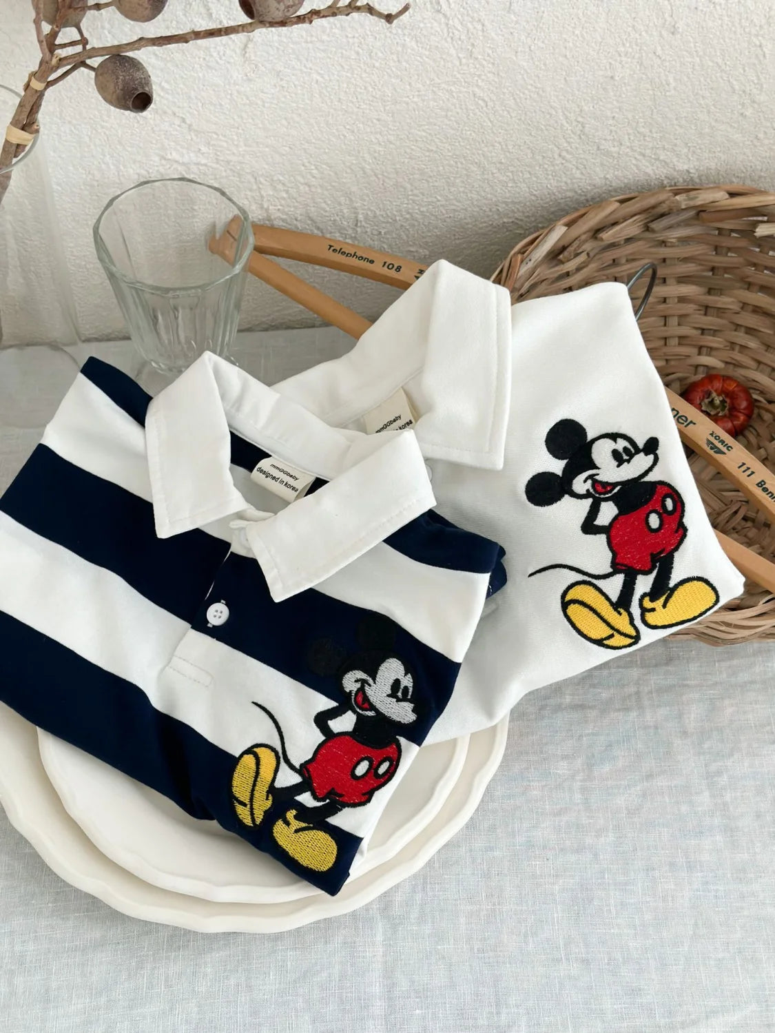 Mickey Mouse Stripe Short sleeve