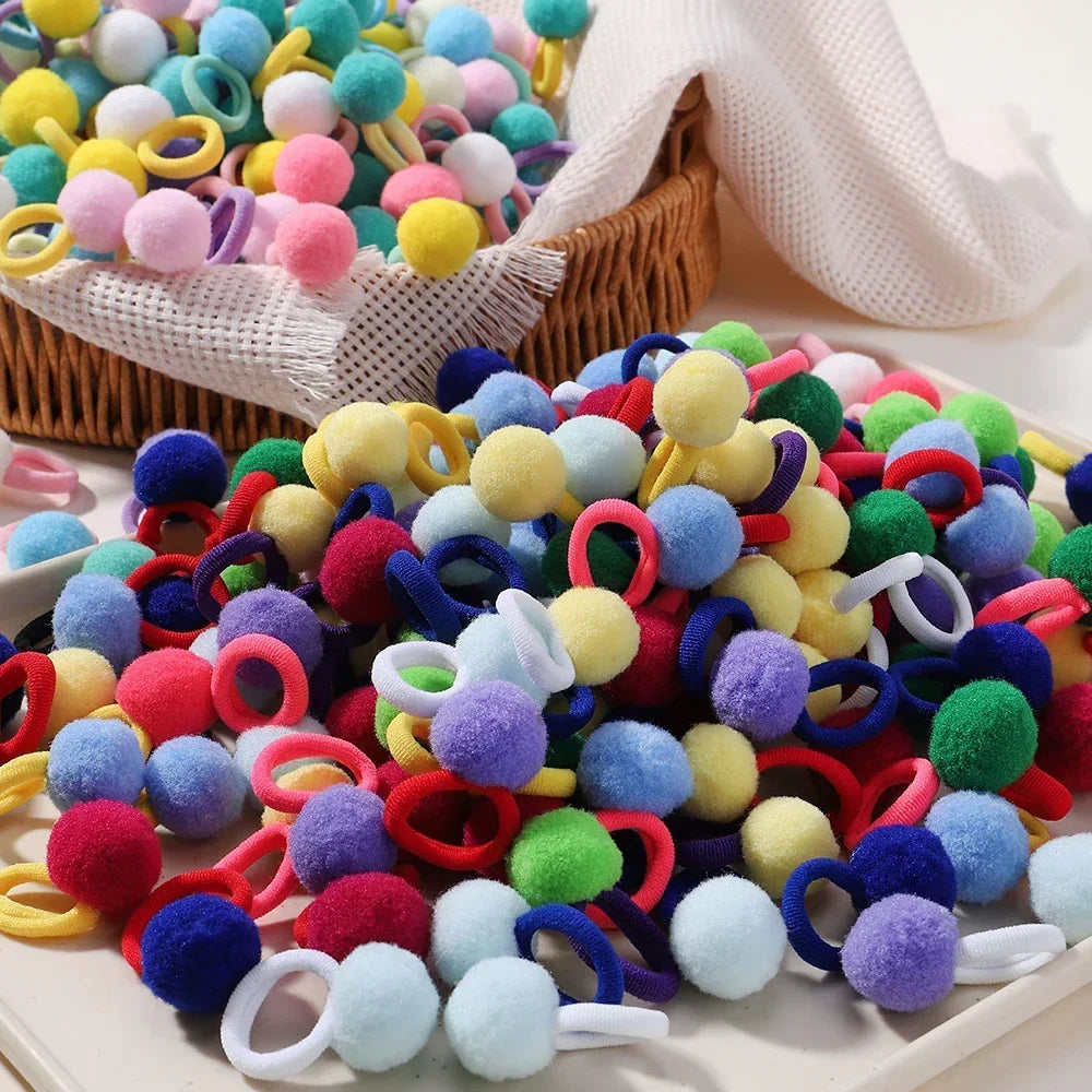 20pcs/ Elastic Plush Ball band