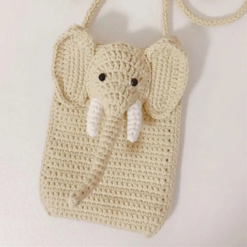 Hand Crocheted wool bag children