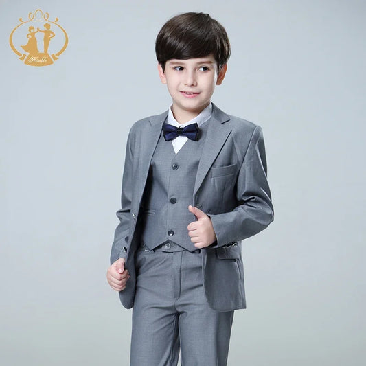 3pc Formal Boy Suit Blazer Vest Pants