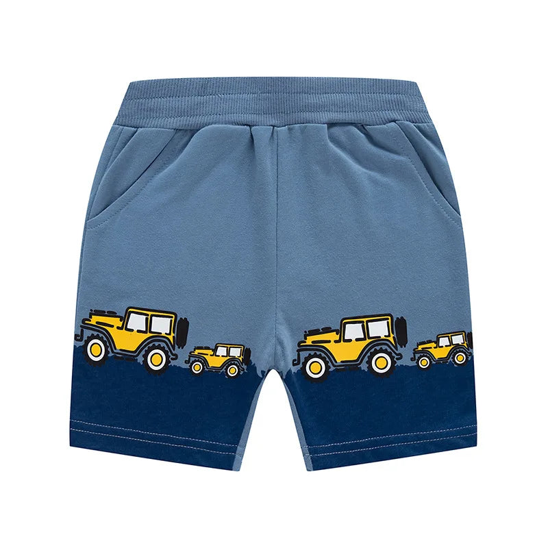 Boys Car print Pocket shorts