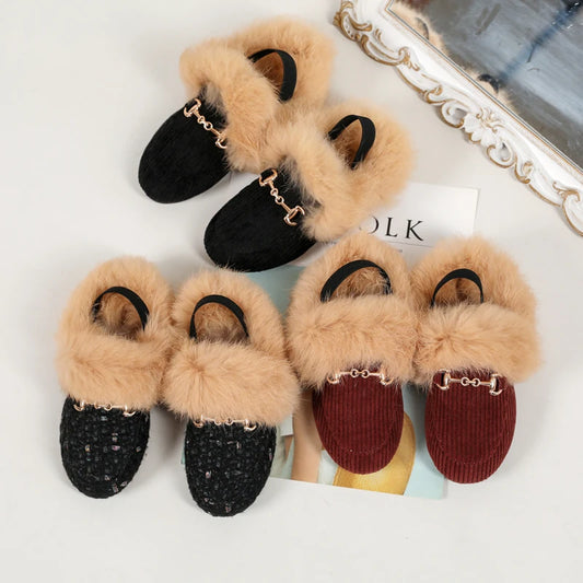 0-12y Fur Slippers