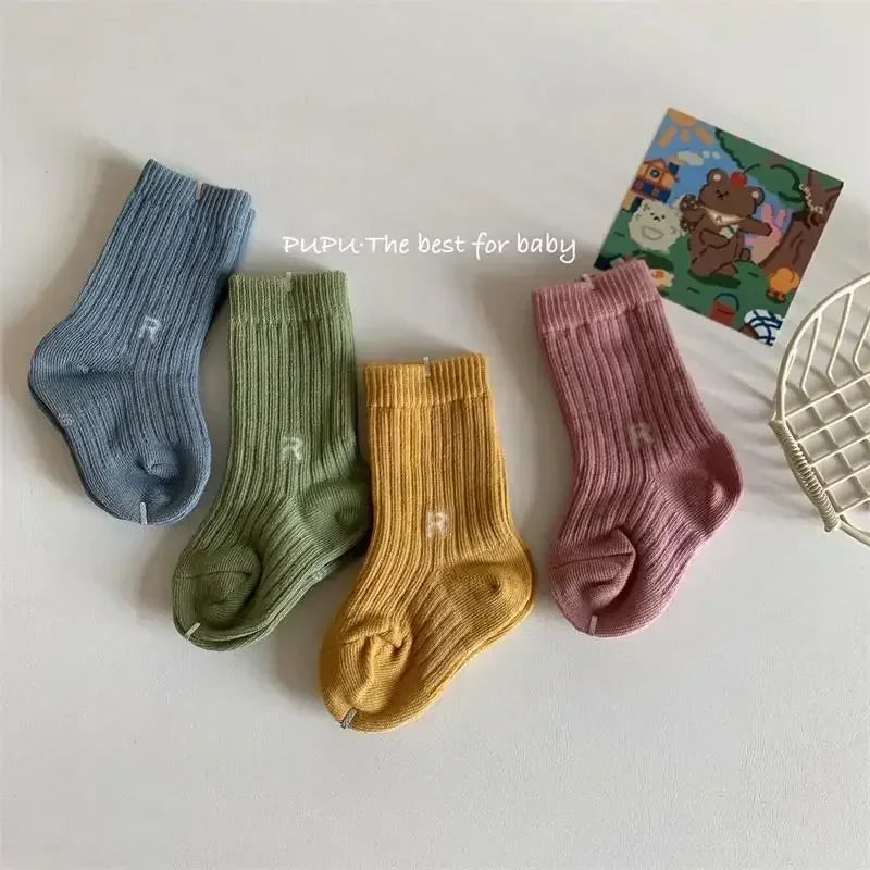 4Pair Kids Sock Letters