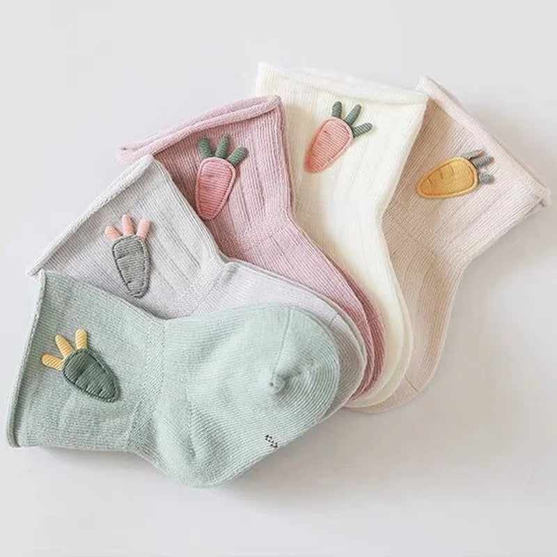 3Pair/Baby Cotton Carrot socks