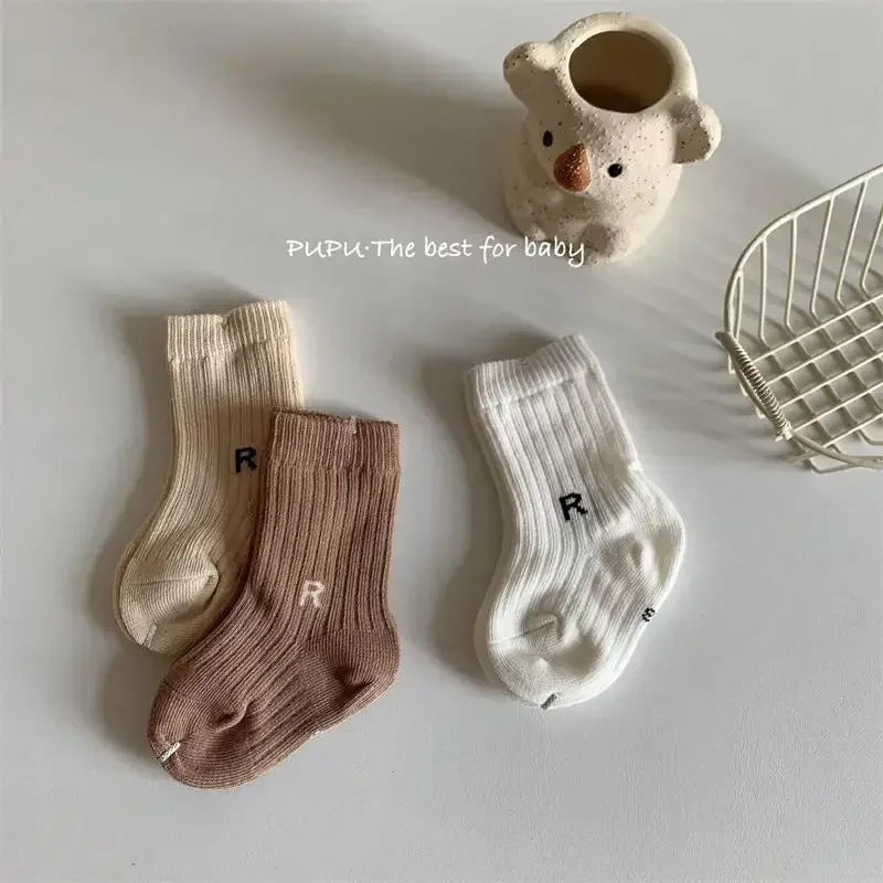 4Pair Kids Sock Letters