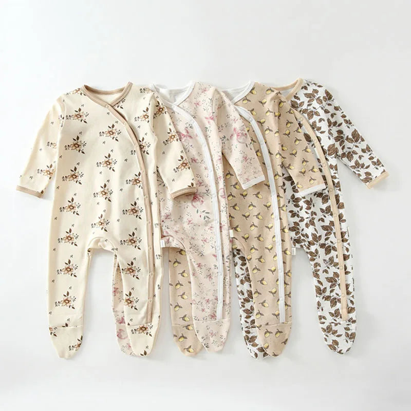 0-24M Long Sleeve Cotton Jumpsuit