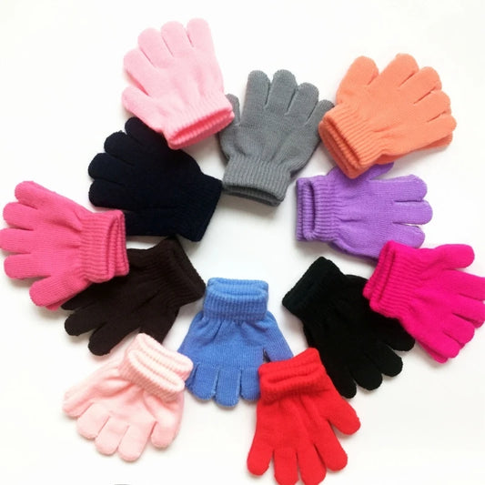 Winter Knitted Children's Gloves