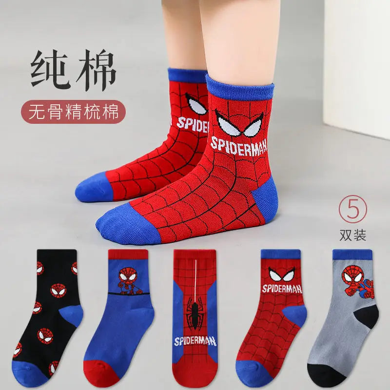 Children Cartoon Spider-Man socks