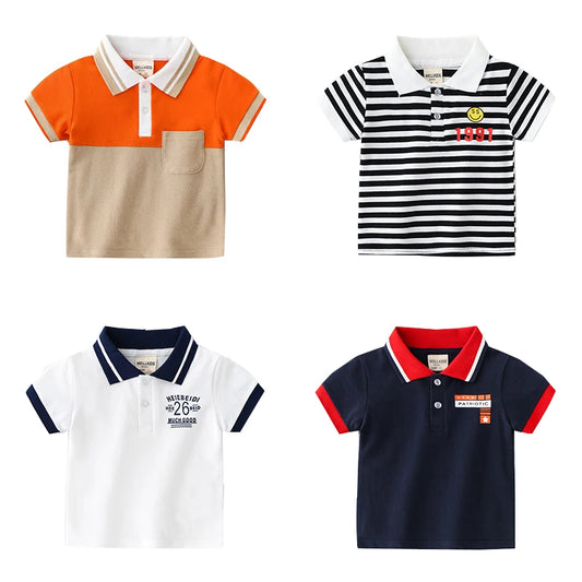 Boys Shirts Cotton Straight