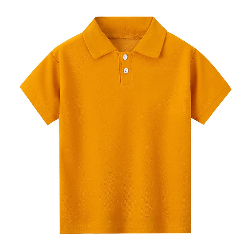 Children's solid color POLO shirt