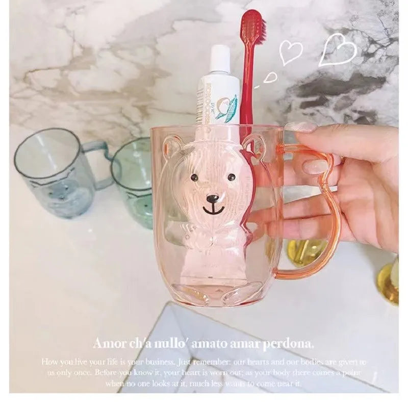 1pc 3D  Bear Toothbrush Cup