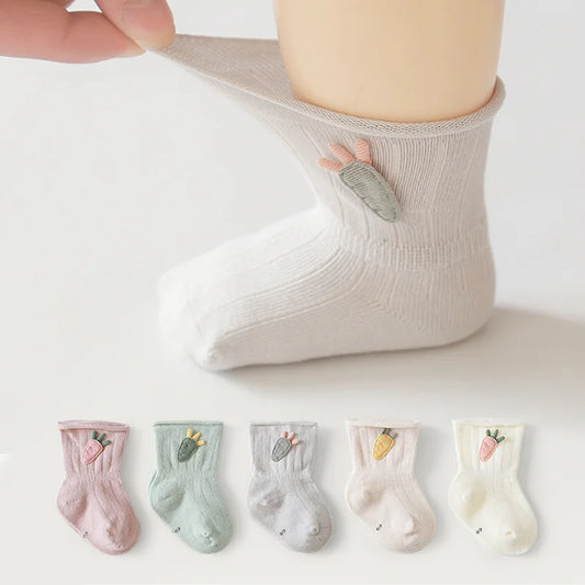 3Pair/Baby Cotton Carrot socks