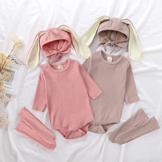 Baby Girl Cute Bunny Rompers