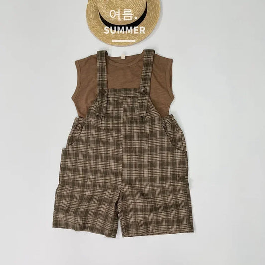 Overalls Vintage Plaid Strap