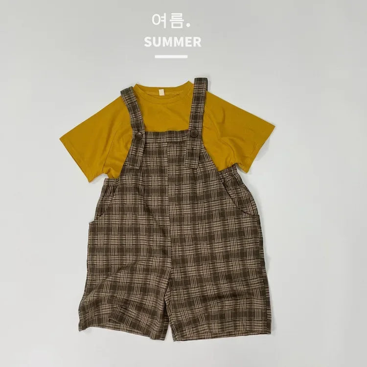 Overalls Vintage Plaid Strap